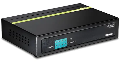 Trendnet 5-Port PoE-Switch 40W / Switch / 5x 10/100 Mbps / PoE