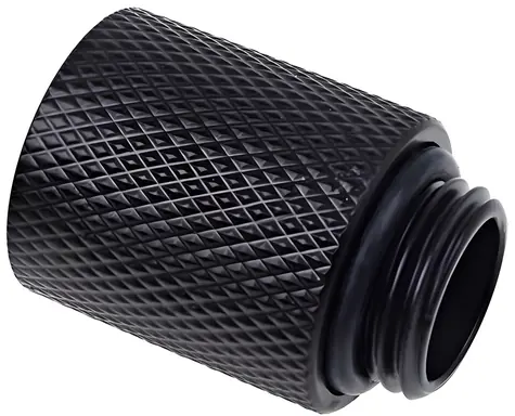 Alphacool Eiszapfen 20 mm G1/4 schwarz / Verlängerungsanschluss / Wasserkühlung / Messing / Gerade