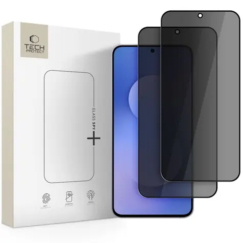 Tech-Protect Glass SPY+ schwarz / Sichtschutzglas aus gehärtetem Glas / Samsung Galaxy A37 5G/A57 5G/S25 FE / 2 Stück