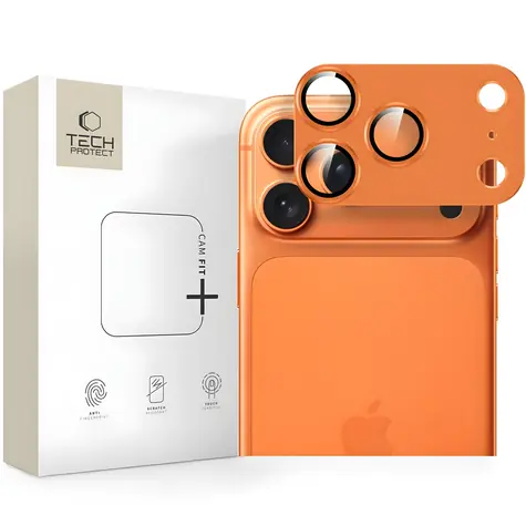 Tech-Protect Camfull Fit+ orange / Kameraglas / Apple iPhone 17 Pro