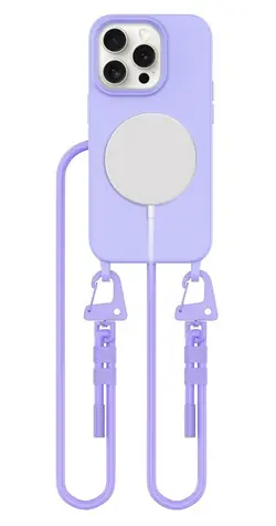 Tech-Protect MagNecklace Lavendel / Schutzhülle / Apple iPhone 15 Pro / MagSafe