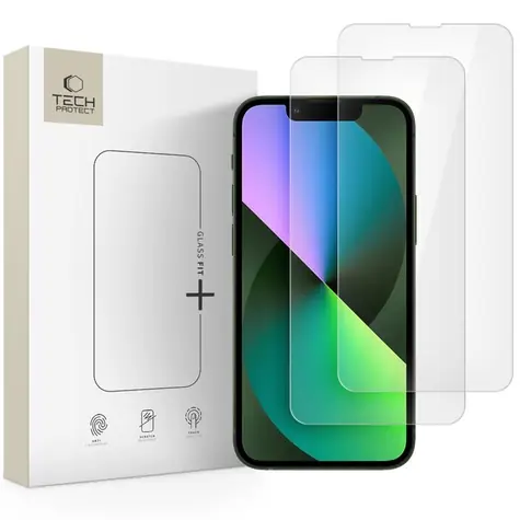 Tech-Protect Glass Fit+ transparentes Schutzglas für Apple iPhone 13 mini / gehärtet / 2 Stück pro Packung