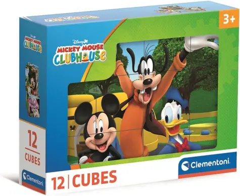 Clementoni Mickey Mouse Bilderwürfel / 12 Würfel / ab 3 Jahren