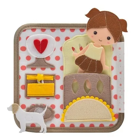 2KIDS TOYS Sensorisches Beschäftigungsbuch Puppenhaus / ab 3 Jahren / für Mädchen