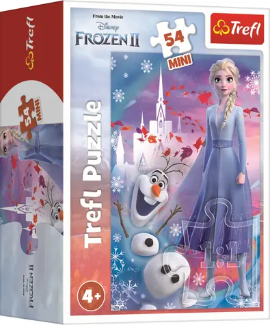 Trefl Puzzle Die Eiskönigin 2: Elsa und Olaf / 54 Teile / 20 x 13 cm