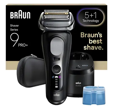 Braun Series 9 Pro+ 9660cc Schwarz / Rasierer / Herren / Folienrasierer / Nass- und Trockenrasur / Schnellladefunktion