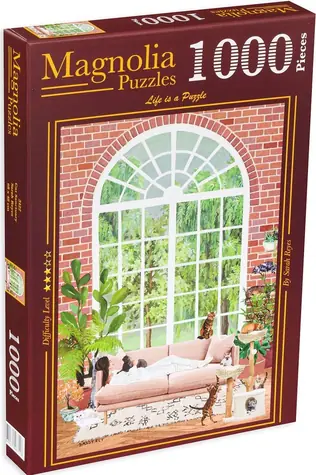 MAGNOLIA Puzzle Katzenparadies / 1000 Teile / 48 x 68 cm