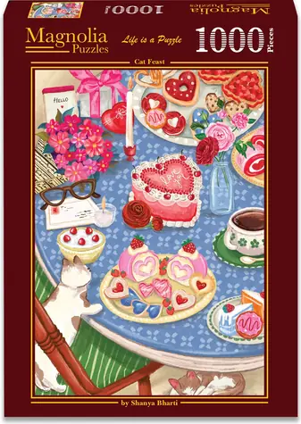 MAGNOLIA Puzzle Katzenfestmahl / 1000 Teile / 68 x 48 cm