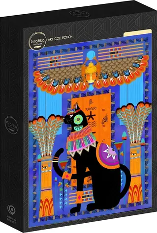 GRAPHICS Puzzle Ägyptische Katze / 1000 Teile / 47,8 x 69 cm