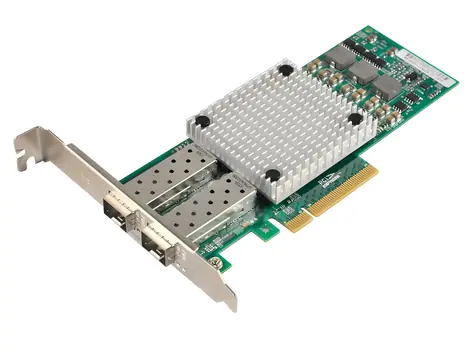 Xtendlan BCM57810S / Netzwerkkarte / 2x SFP+ 10 Gbit/s / PCI-E x8 / Low Profile / kompatibel mit Mikrotik