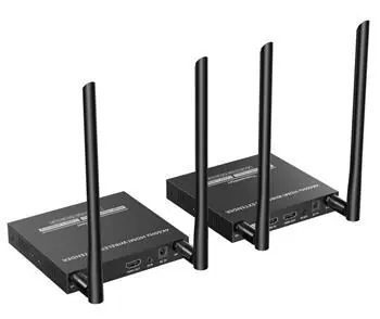 PremiumCord HDMI-Funkverlängerung 50 m / Kabellose Verlängerung / HDMI 2.0 / 4K 60Hz / bis zu 4 Empfänger