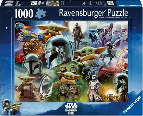 Ravensburger Puzzle Star Wars: The Mandalorian und Grogu / 1000 Teile / 70 x 50 cm