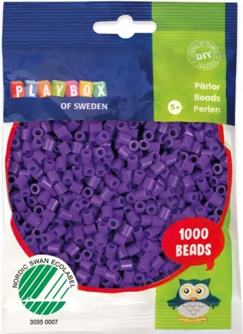 PLAYBOX Aufbügelperlen lila (2456541) / 1000 Stück.