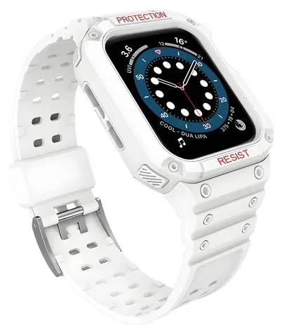 Hurtel Armored Armband 38/40/41 mm weiß / Armband mit Schutzhülle / Apple Watch
