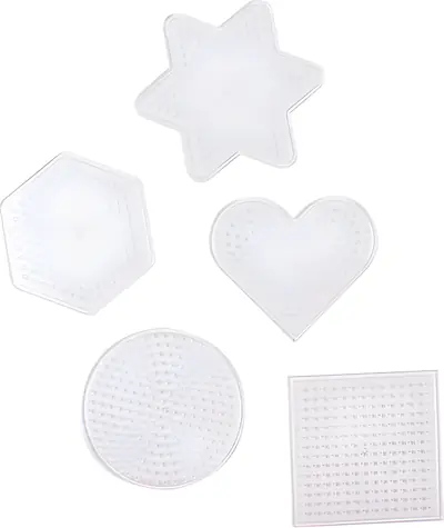 PLAYBOX Bügelperlen-Pads - Formen / Perlenpad / 5 Stück
