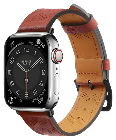 Hurtel Lederarmband für Apple Watch 38/40/41 mm, rot / Armband / Leder