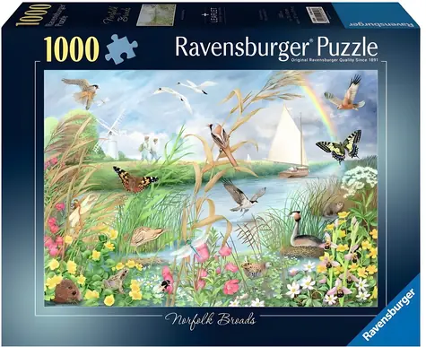 Ravensburger Puzzle Norfolk Lake / 1000 Teile / 70 x 50 cm