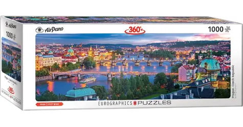 EUROGRAPHICS Panoramapuzzle Prag, Tschechisch Republik / 1000 Teile / 99 x 33 cm