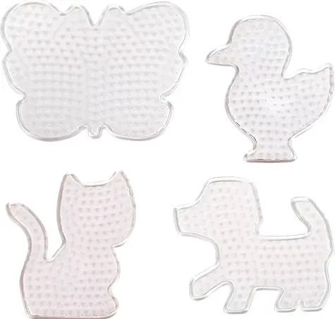 PLAYBOX Bügelperlen-Pads Tiere / 4 Stück / für Perlen  5 mm