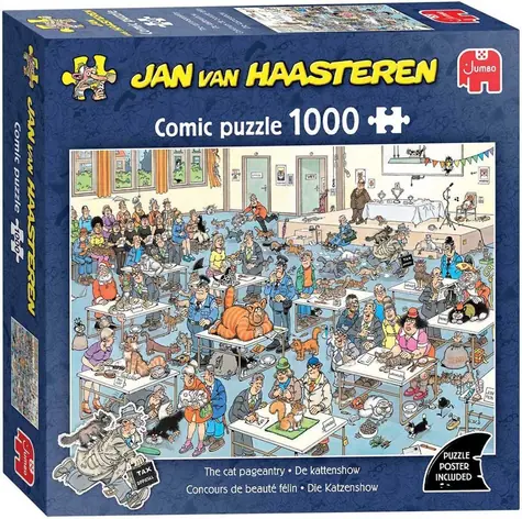 JUMBO-Puzzle JvH Katzenausstellung / 1000 Teile / ab 15 Jahren