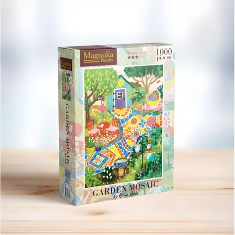 MAGNOLIA Puzzle Gartenmosaik / 1000 Teile / 48 x 68 cm