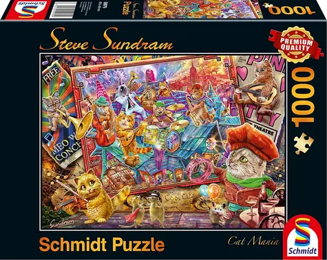 Schmidt Puzzle Katzenmanie / 1000 Teile