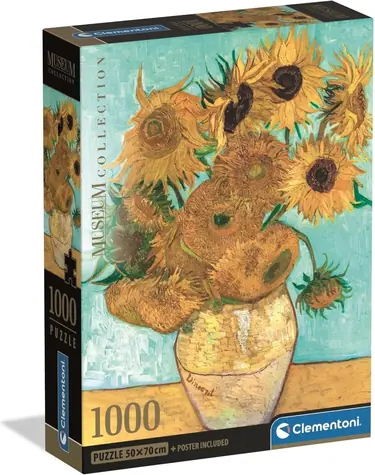 Clementoni Puzzle Museum Sammlung: Sonnenblumen / 1000 Teile / ab 14 Jahren