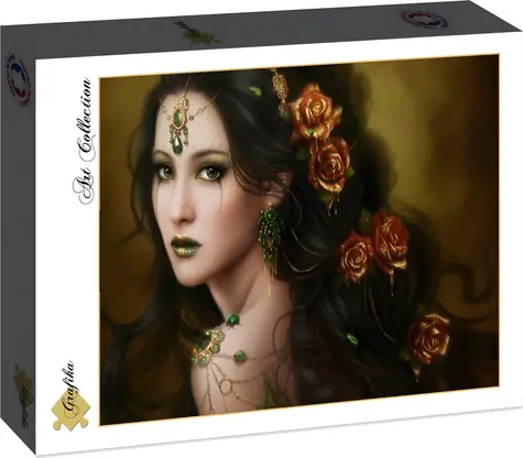 GRAPHICS Puzzle Goldene Rose / 1000 Teile / 69 x 47,8 cm