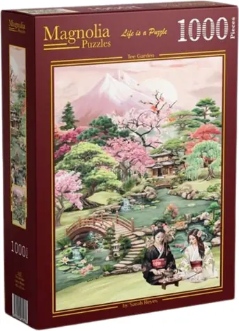 MAGNOLIA Puzzle Teegarten / 1000 Teile / 48 x 68 cm