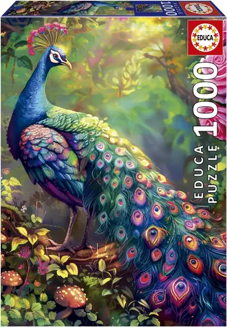 Educa Puzzle Pfauengarten / 1000 Teile
