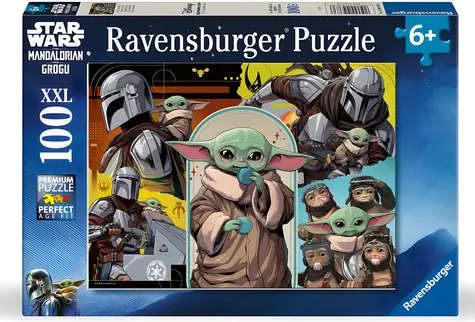Ravensburger Puzzle Star Wars: The Mandalorian und Grogu XXL / 100 Teile / ab 6 Jahren