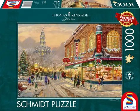 Schmidt Puzzle-Weihnachtskarte / 1000 Teile / ab 12 Jahren