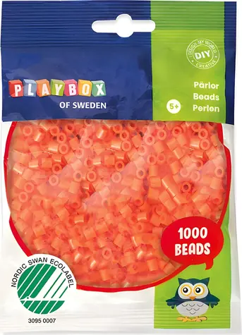 PLAYBOX Aufbügelperlen orange / 1000 Stück