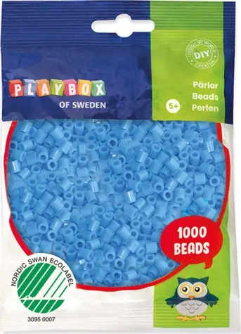 PLAYBOX Aufbügelperlen hellblau / 1000 Stück