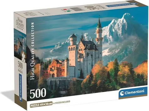 Clementoni Puzzle Schloss Neuschwanstein / 500 Teile / ab 14 Jahren