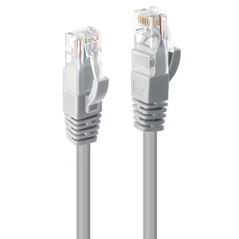 Lindy Patchkabel Cat6 U/UTP grau 0,3 m / Patchkabel / CAT6 / U/UTP / RJ-45