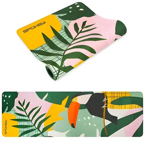 Spokey HOME JUNGLE Wildleder-Yogamatte / Matte / 183 x 61 x 0,4 cm
