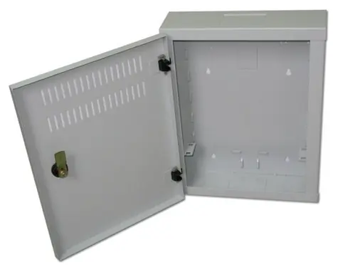 Xtendlan Rack 300×110×380 mm grau / Wandhalterung / 10" / 1,7 HE