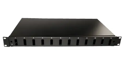 Xtendlan 19"-Glasfaserverteilerkasten 12x SC Duplex / Glasfaserverteilerkasten / 24 Glasfaseranschlüsse / Einziehbar
