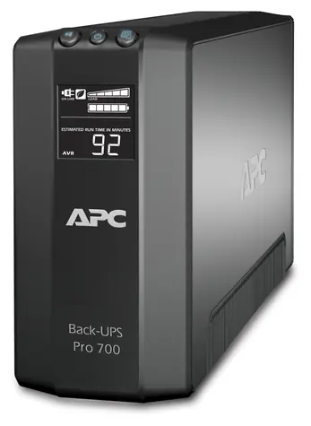 APC Back-UPS RS 700 LCD schwarz / Notstromversorgung / 420 W / Hauptsteuerung / 6 Ausgänge / 2x RJ-45