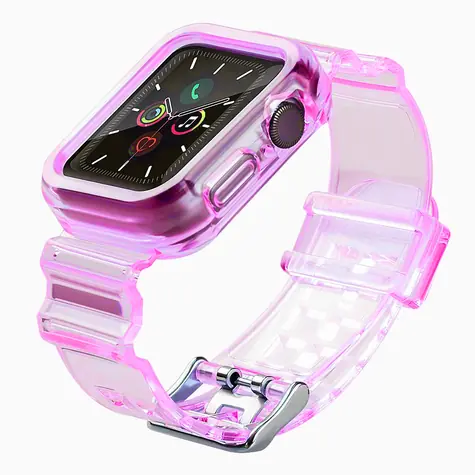 Hurtel Silikonarmband rot / Armband / Apple Watch 38 mm / Silikon