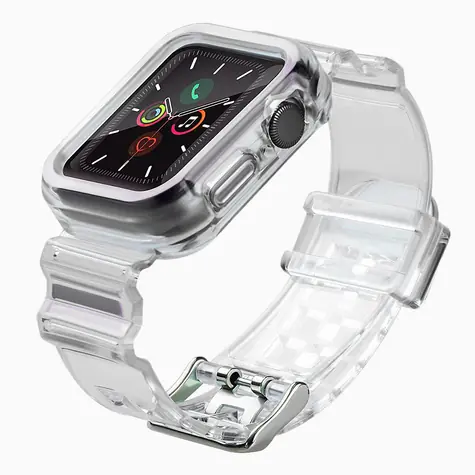 Hurtel Silikonarmband-Set für Apple Watch 42 mm, schwarz / Armband