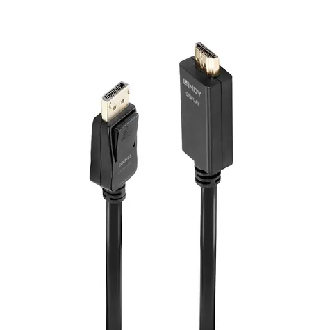 Lindy DisplayPort-HDMI-Kabel 0,5 m schwarz / Kabel / 4K 30Hz / passiv