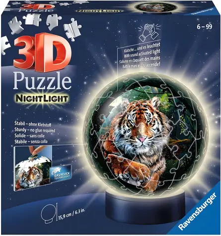 Ravensburger 3D Puzzle-Ball Tiger / 72 Teile
