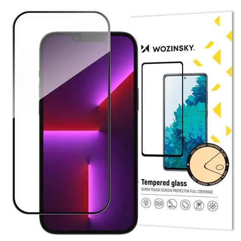 Wozinsky Vollverklebung / Gehärtetes Glas / Apple iPhone 16 / Verklebung des gesamten Displays