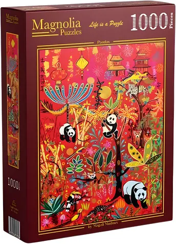 MAGNOLIA Puzzle Pandas / 1000 Teile / 48 x 68 cm
