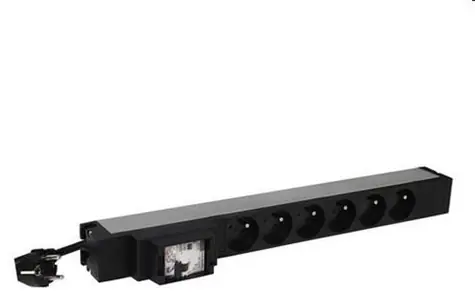 Legrand PDU 6x 230V mit Überspannungsschutz / Verteilerfeld / 1HE / Rack