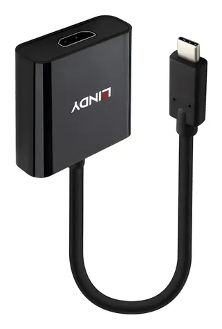 Lindy USB-C auf HDMI 4K60 schwarz / Adapter / 0,15 m