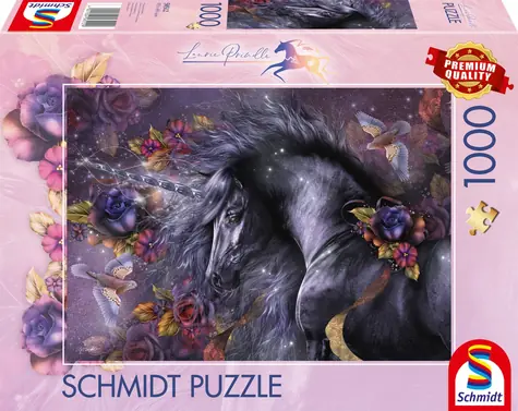 Schmidt Puzzle Blaue Rose / 1000 Teile / 69,3 × 49,3 cm
