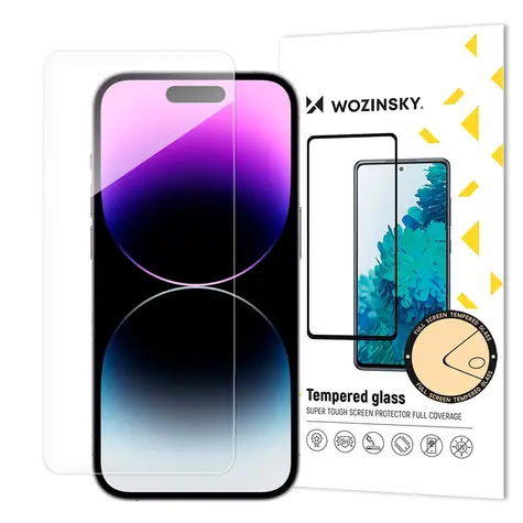 Wozinsky Schutzglas für iPhone 16 / Hybridglas / Flexibel / Vollständige Abdeckung